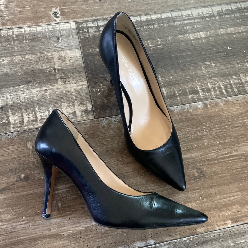 Nine West Leather Stiletto Heels